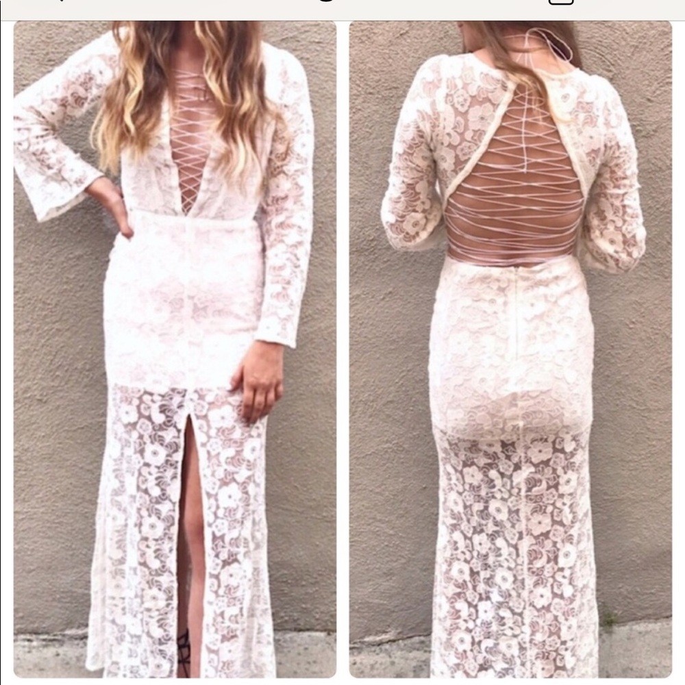 Festival style lace up dress